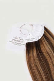 VELIA Caramel Brown Balayage hair shade