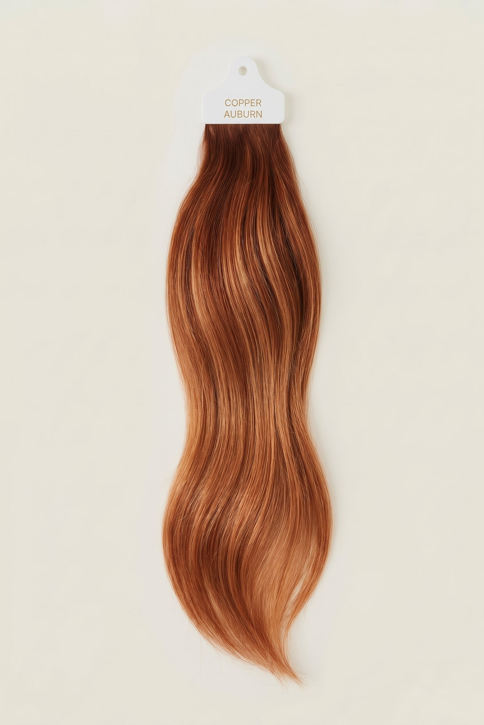 VELIA Copper Auburn individual hair shade sample