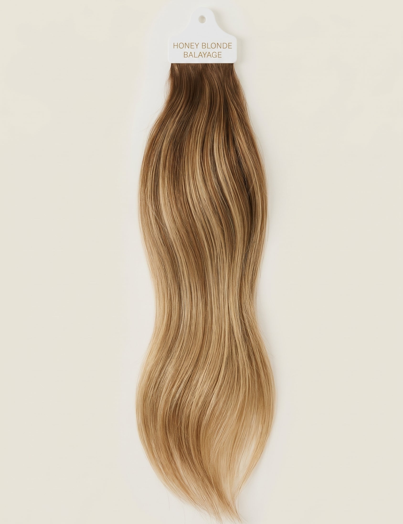 VELIA Honey Blonde Balayage individual hair shade sample