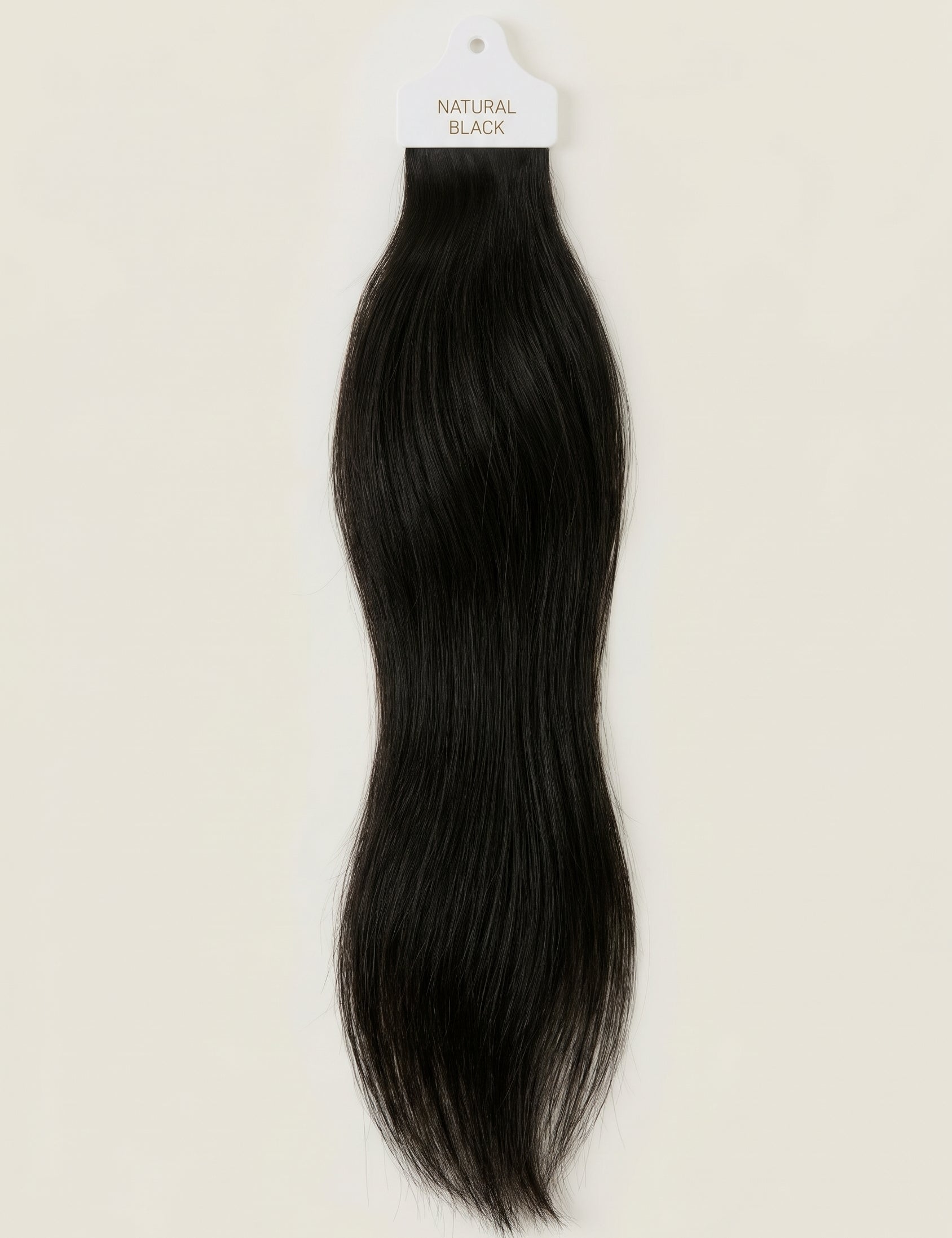 VELIA Natural Black individual hair shade sample