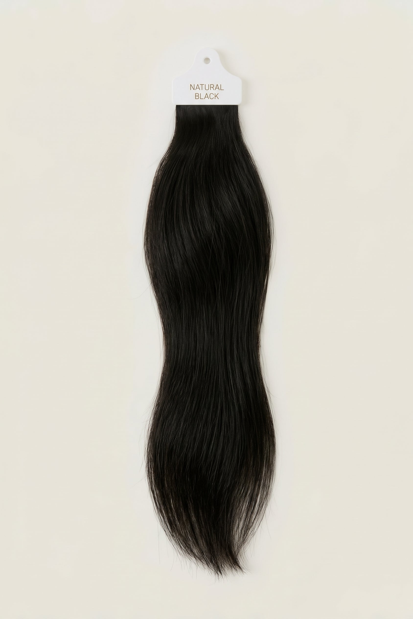 VELIA Natural Black individual hair shade sample